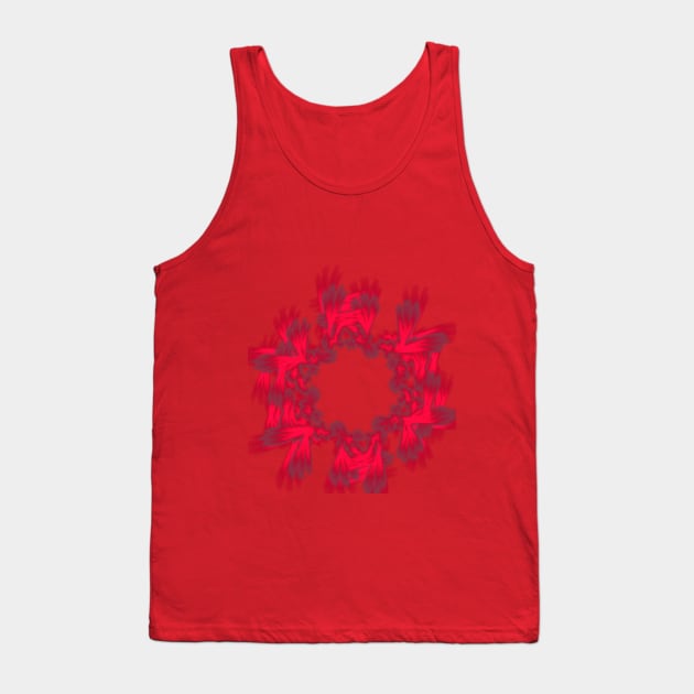 Twisted Flame Fractal Tank Top by garrettsgardens